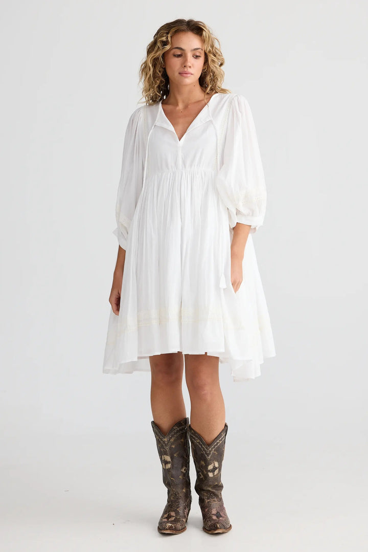 Talisman Solstice Mini Dress White