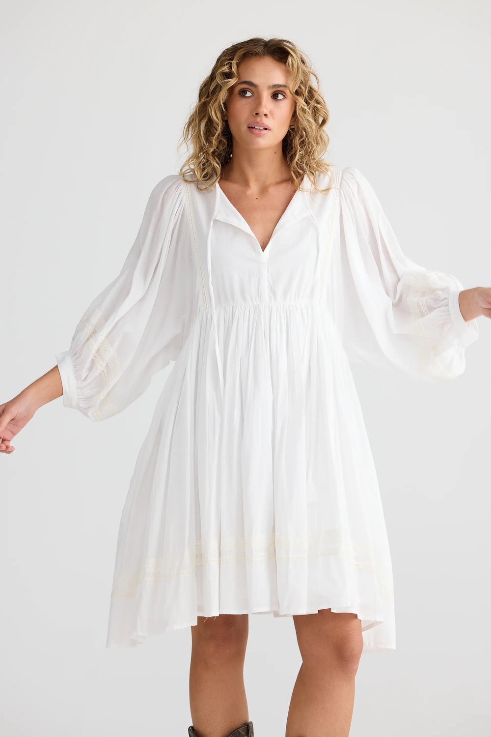 Talisman Solstice Mini Dress White