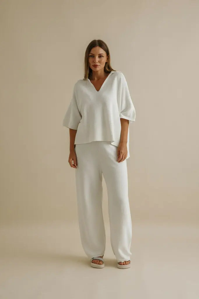 Grace Summer Pullover - Milk