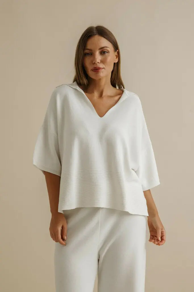 Grace Summer Pullover - Milk