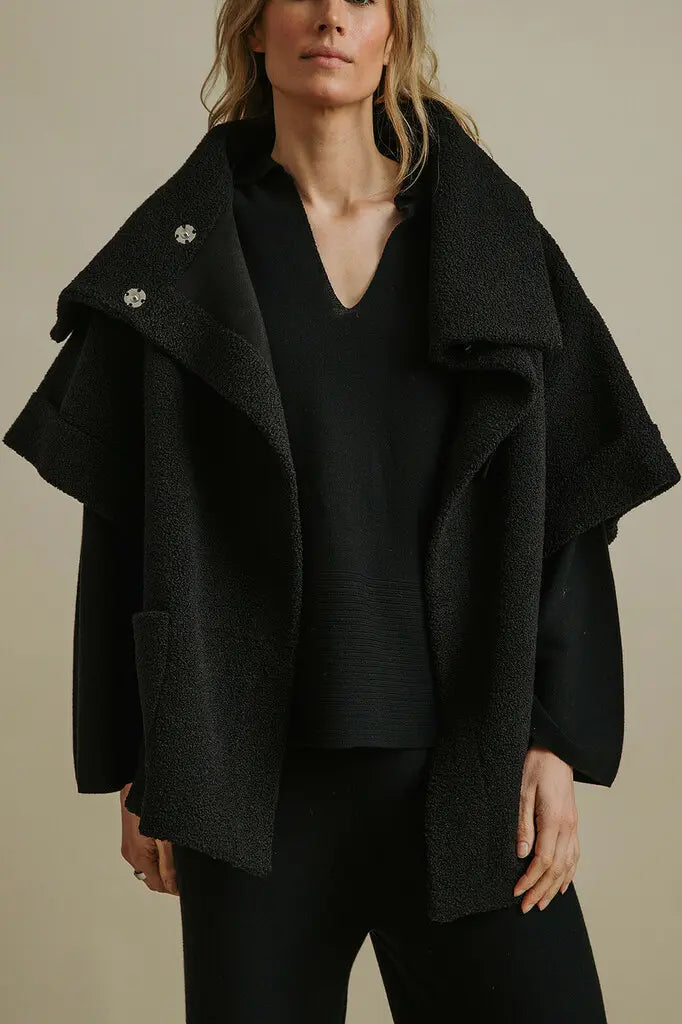 Coat Cuddle Sherpa Cuddle Coat - Onyx – Seasons Emporium