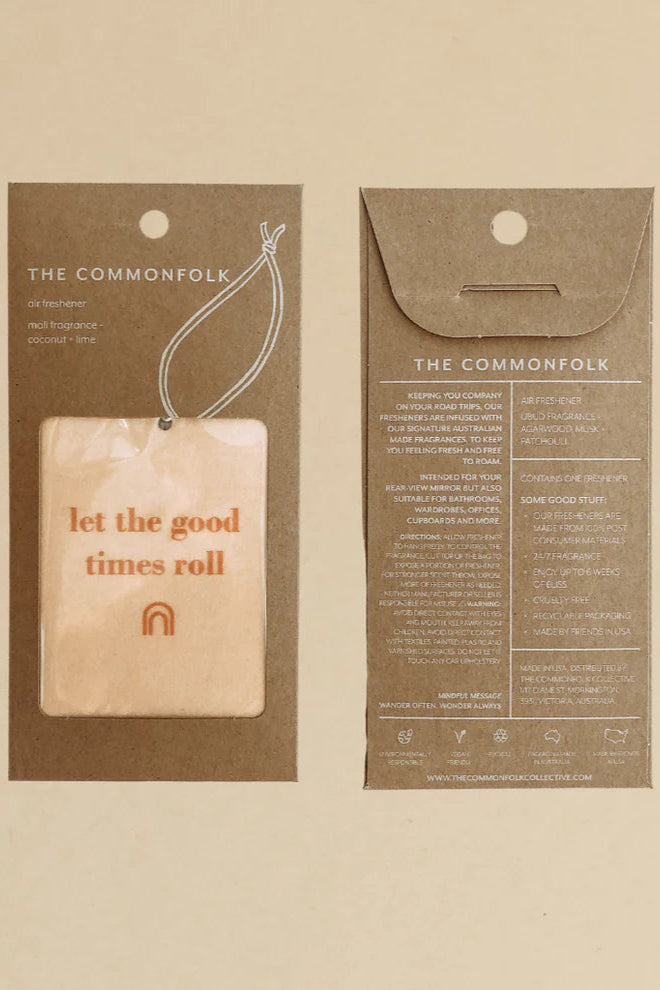 The Commonfolk Air Freshener Let the Good Times Roll