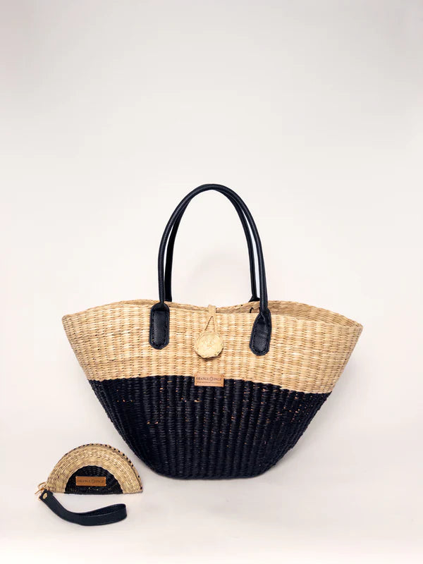 The Playa Tote - Half Natural/Black
