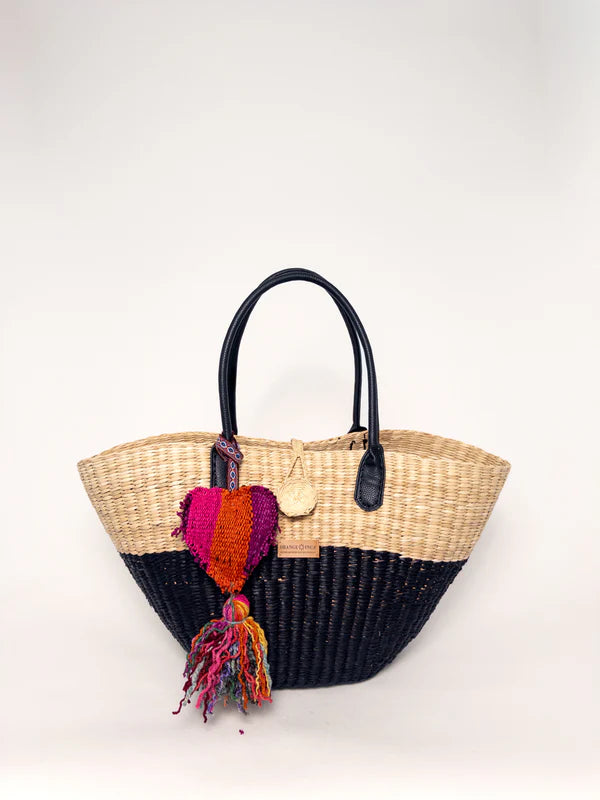 The Playa Tote - Half Natural/Black