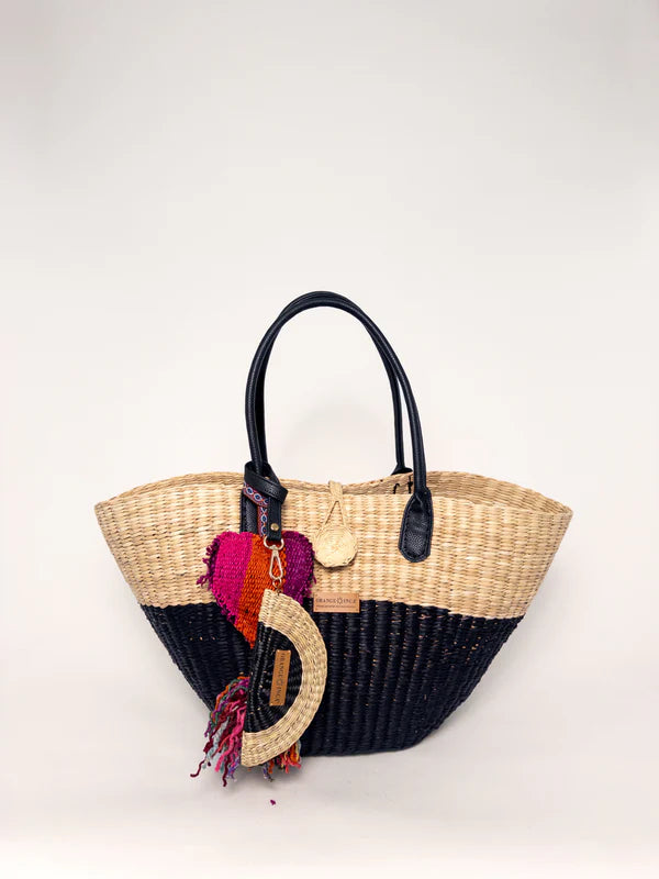 The Playa Tote - Half Natural/Black