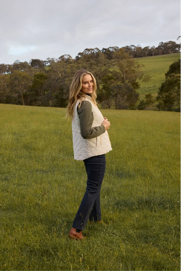 The Heritage Quilted Vest - Birch