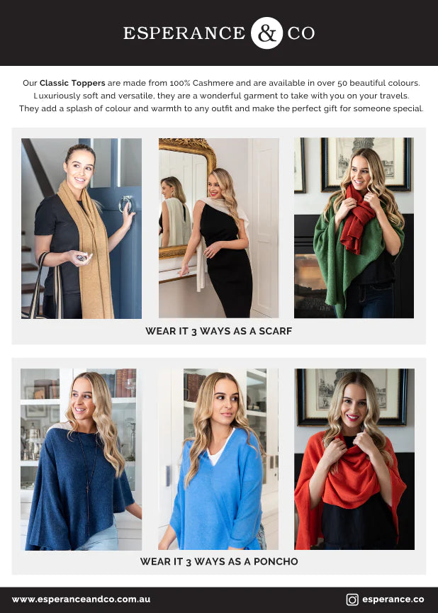 Cashmere Topper - Wild Orchid