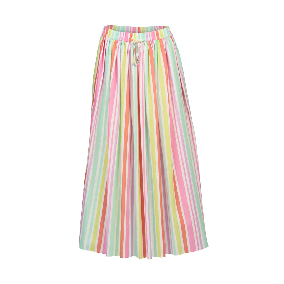 Elastic Waist Maxi Skirt - Cabana