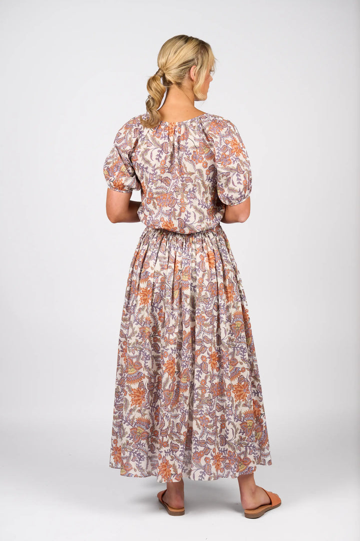 Elastic Waist Maxi Skirt - Tuscany