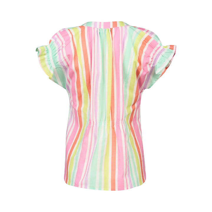 Vassali Printed Drop Shoulder Top Cabana