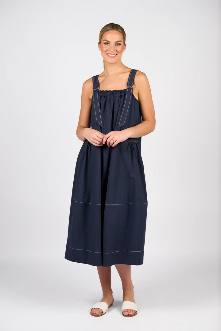 Sleeveless Ballon Dress - Ink