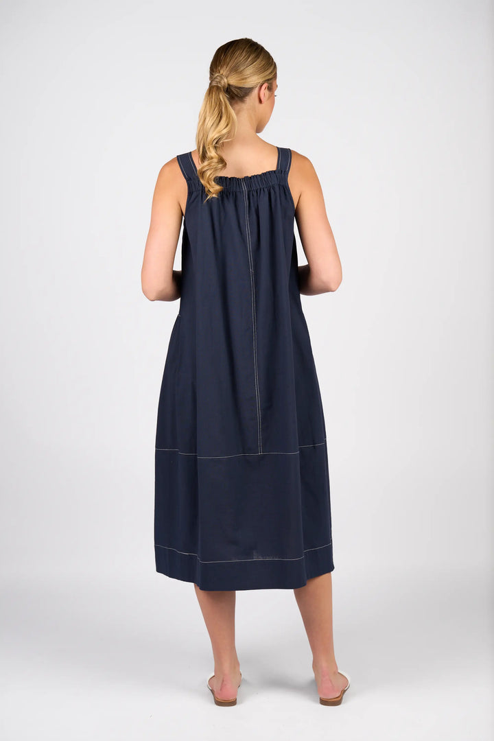 Sleeveless Ballon Dress - Ink