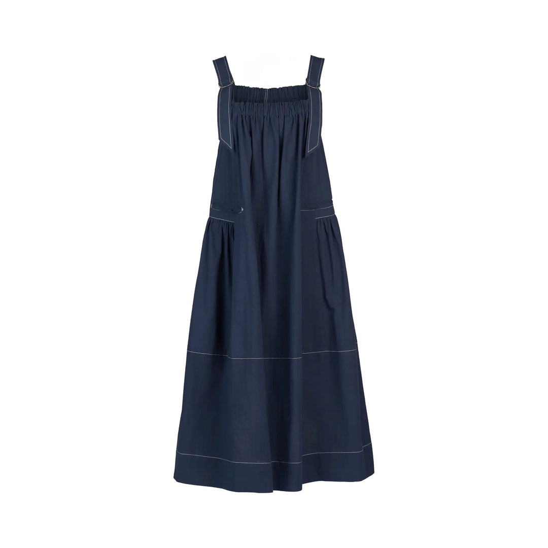 Sleeveless Ballon Dress - Ink
