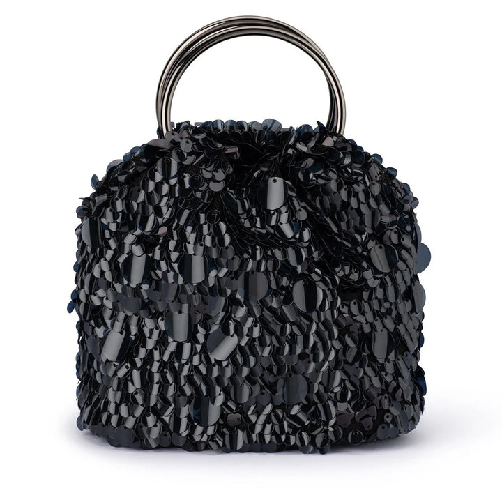 Vera Sequin Top Handle - Black