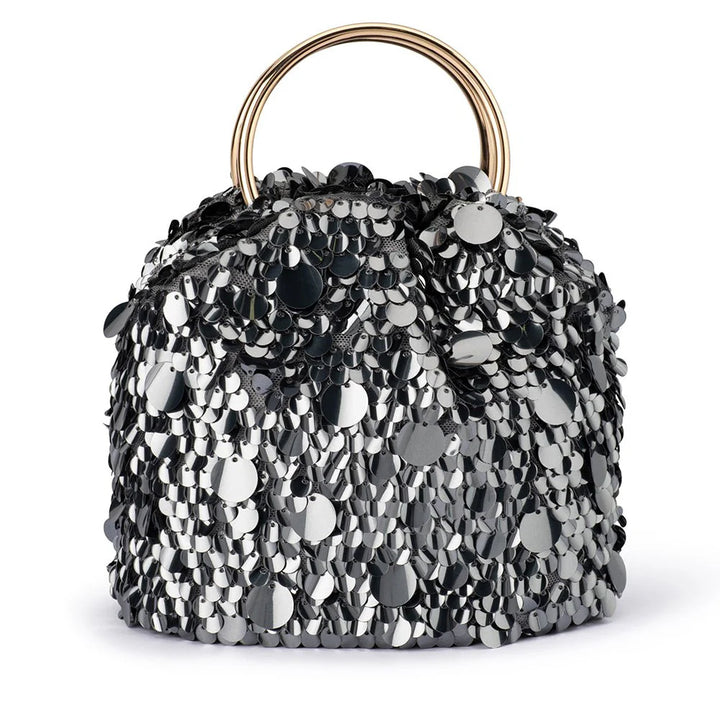 Vera Sequin Top Handle - Gunmetal