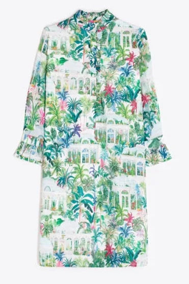 Gara Dress - Greenhouses & Palm Trees