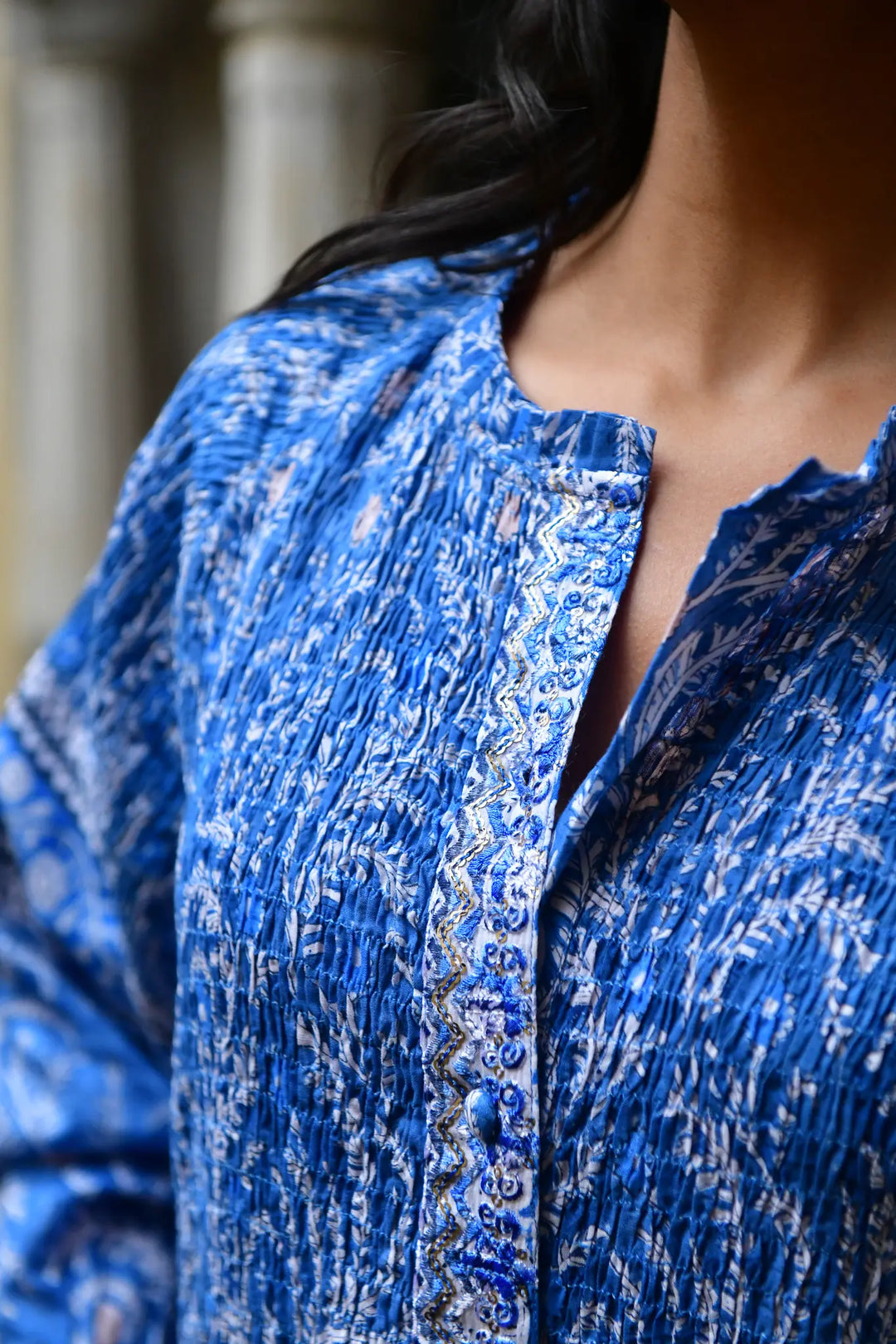 Azure & Indigo Wisteria Maxi Dress Blue