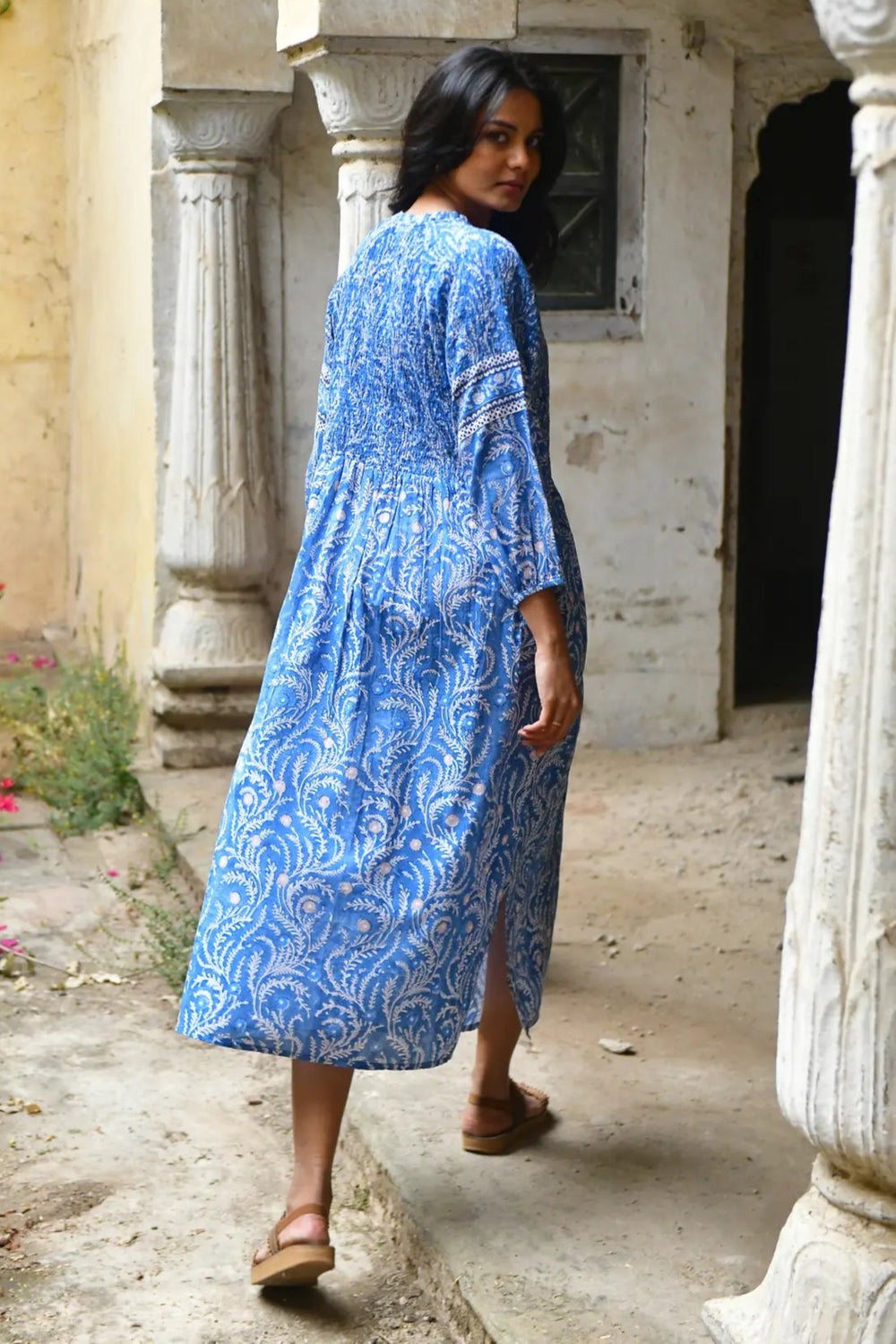 Azure & Indigo Wisteria Maxi Dress Blue