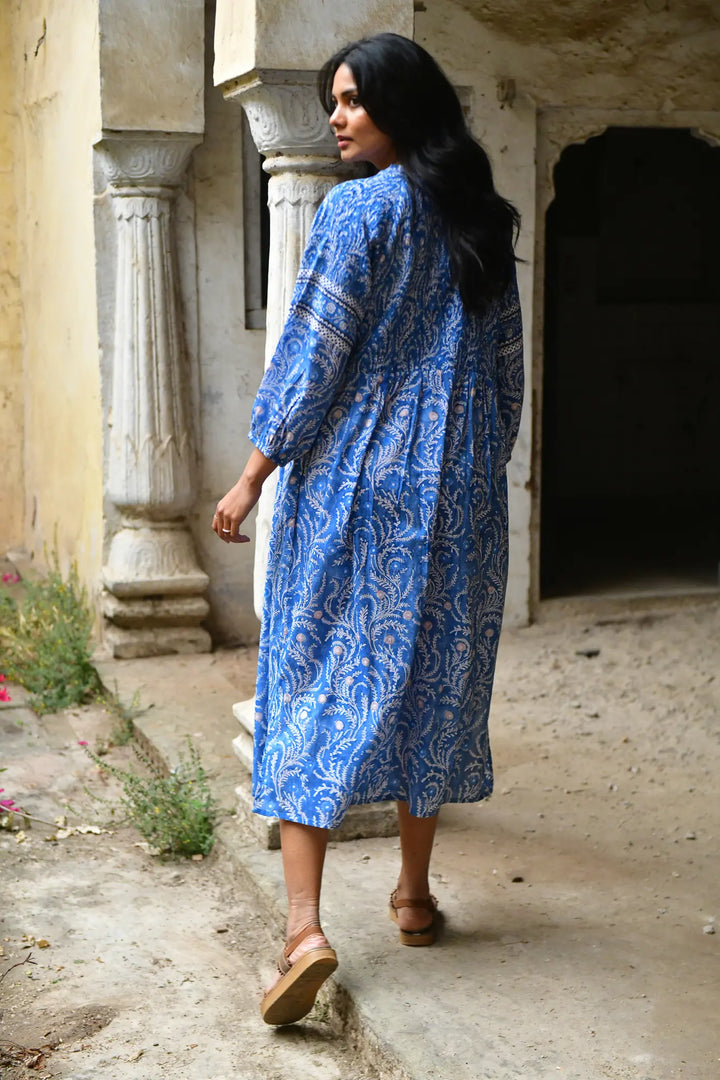 Azure & Indigo Wisteria Maxi Dress Blue