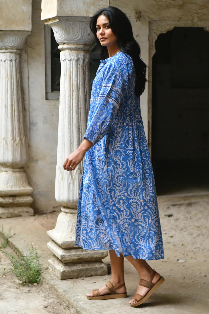 Azure & Indigo Wisteria Maxi Dress Blue