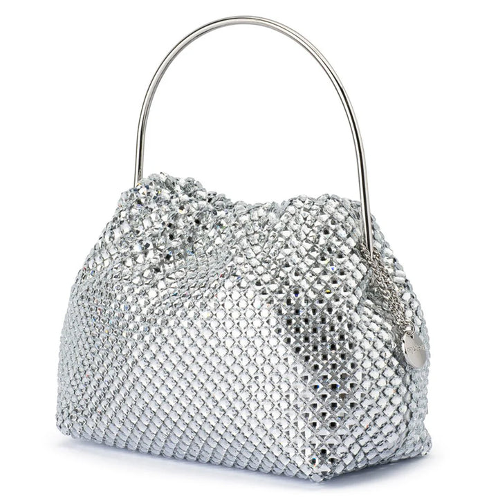 Whitney Crystal Top Handle - Silver