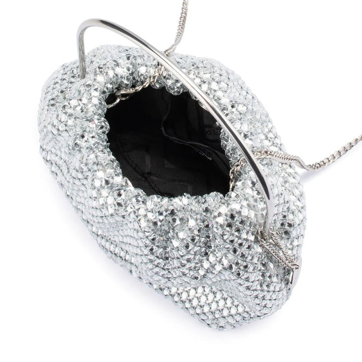 Whitney Crystal Top Handle - Silver