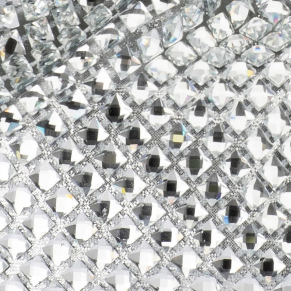 Whitney Crystal Top Handle - Silver
