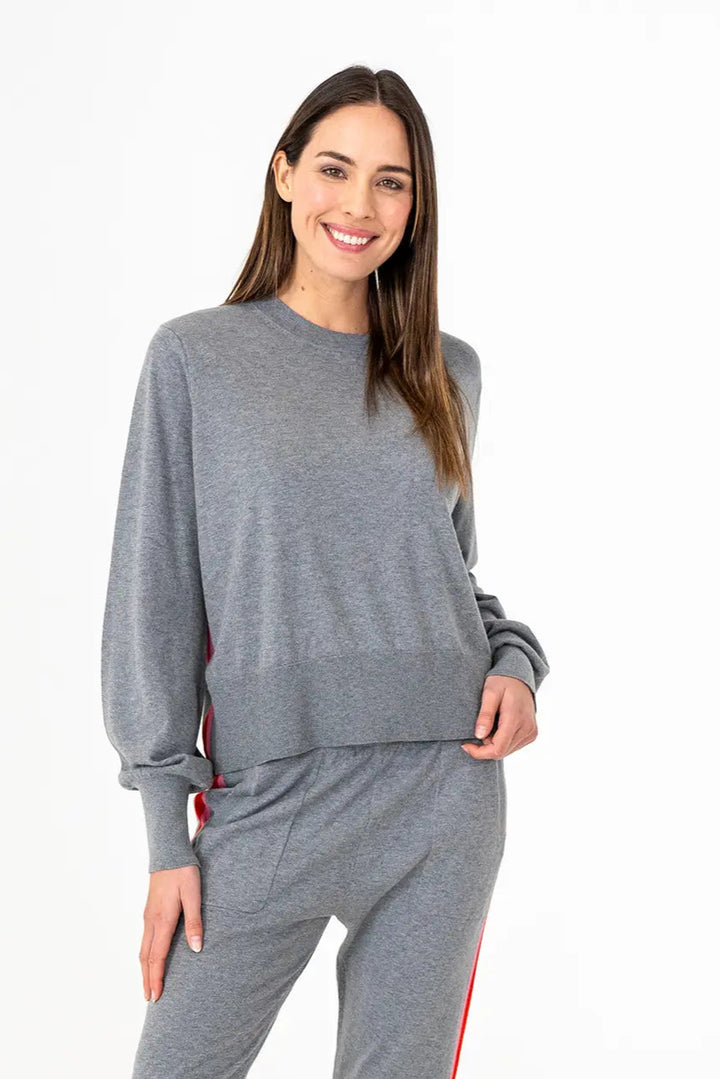 Winnie Speed Stripe Sweater - Thunder Grey Sport