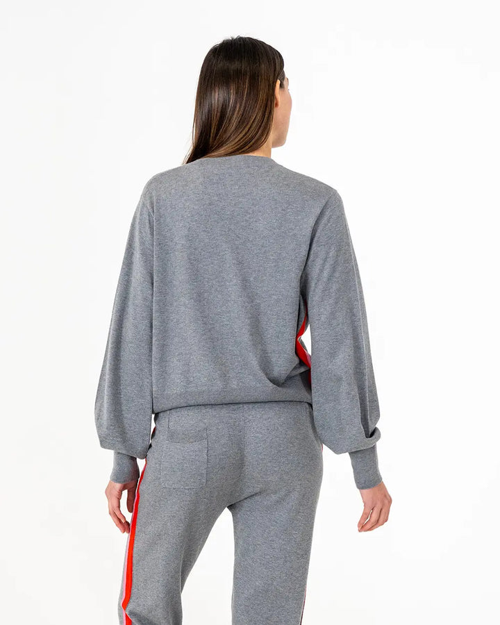 Winnie Speed Stripe Sweater - Thunder Grey Sport