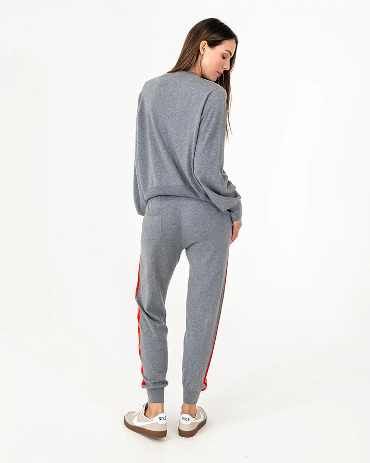 Winnie Speed Stripe Sweater - Thunder Grey Sport