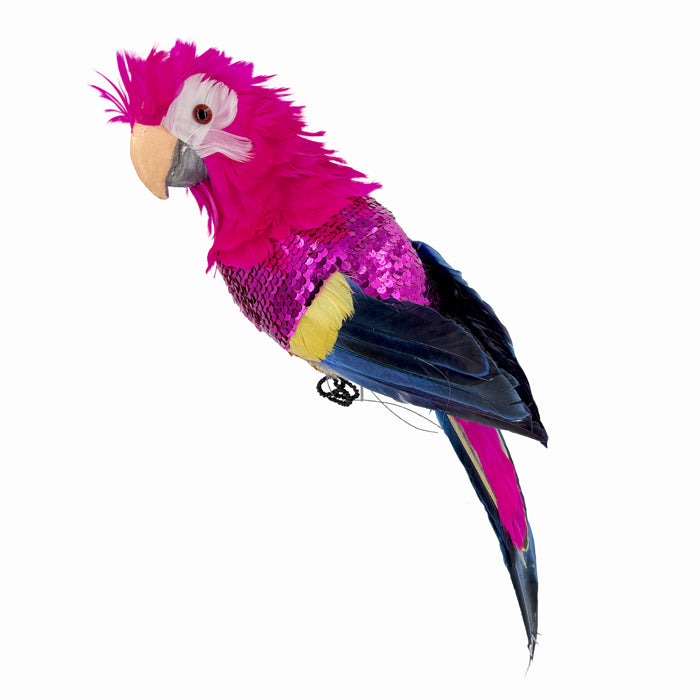 Glitter Sequin Parrot - Pink