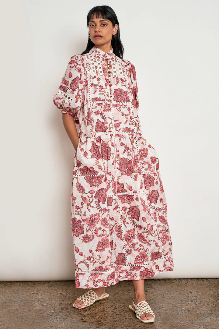 Flutter Dress - Rose Paisley