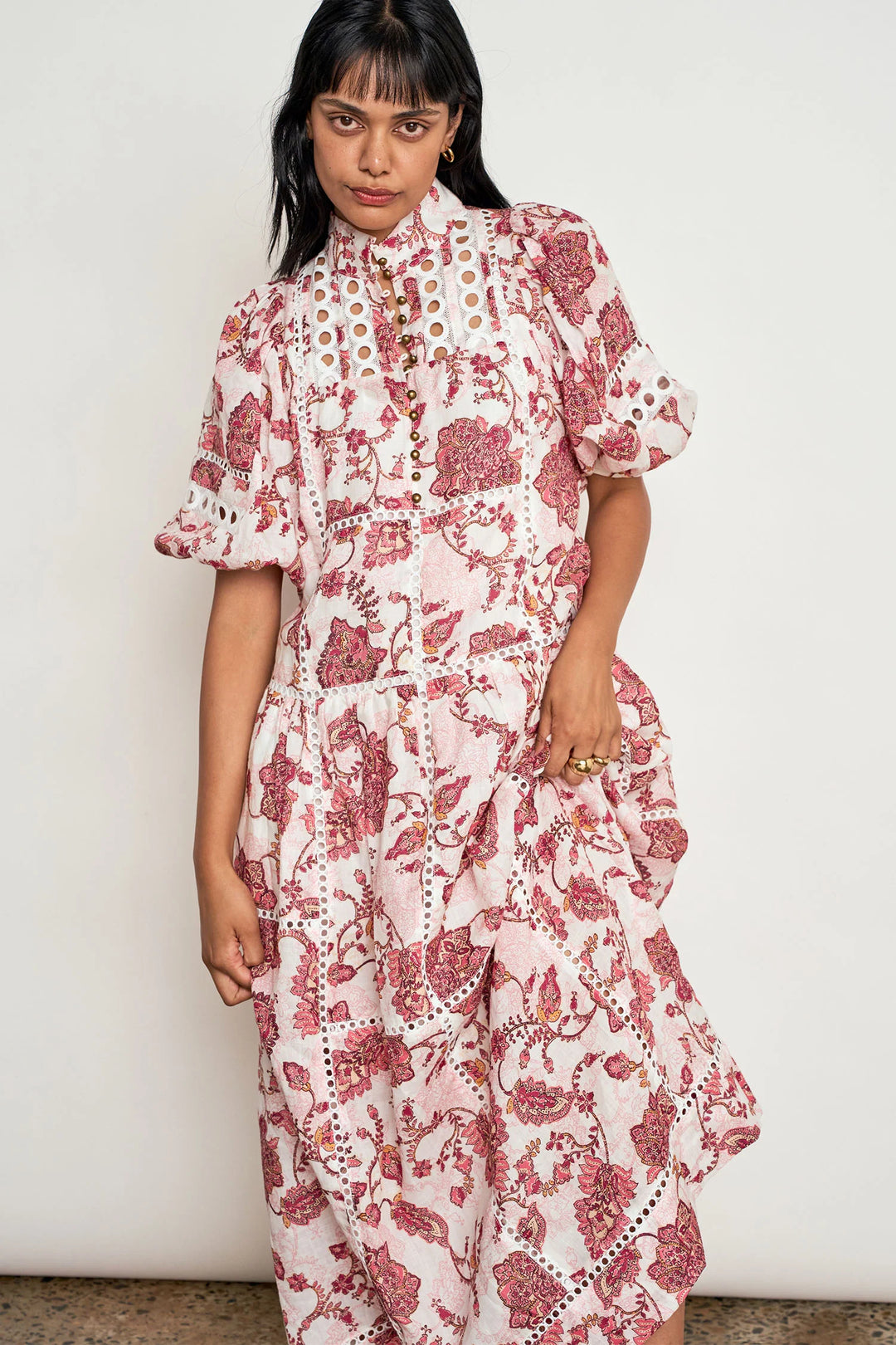 Flutter Dress - Rose Paisley