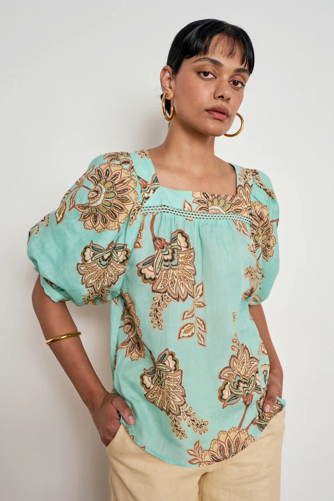 Grace Top - Mint Kgari