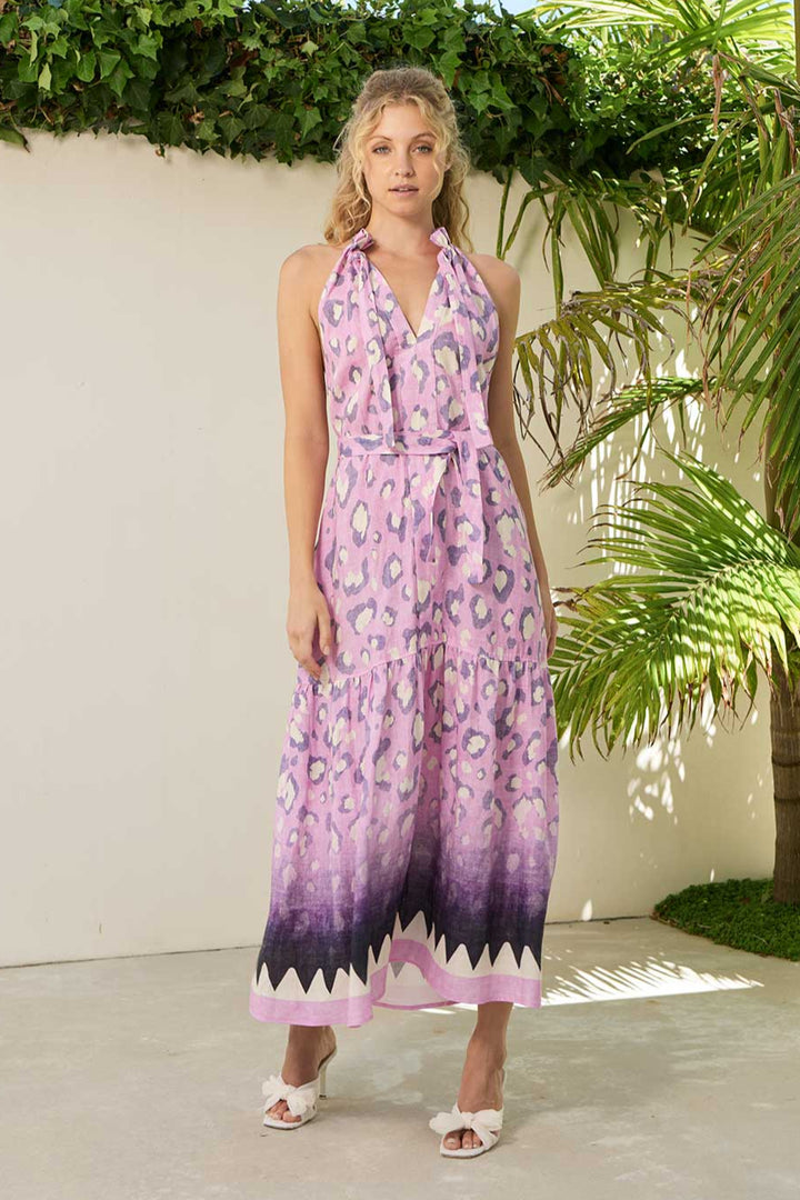 Zoey Ankle Dress - Ibiza Pink