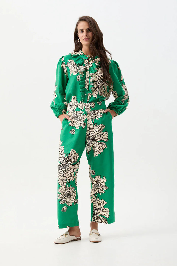 Straight Leg Pant - Zinnia Print
