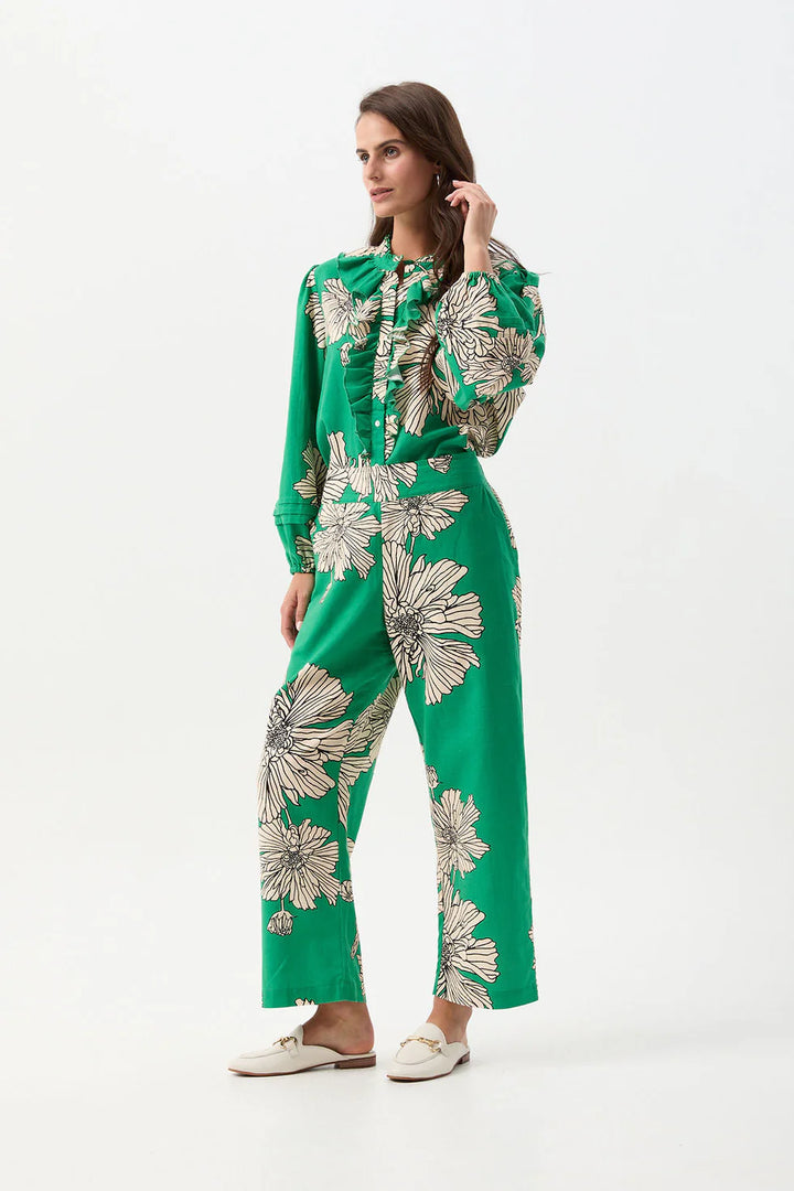 Straight Leg Pant - Zinnia Print