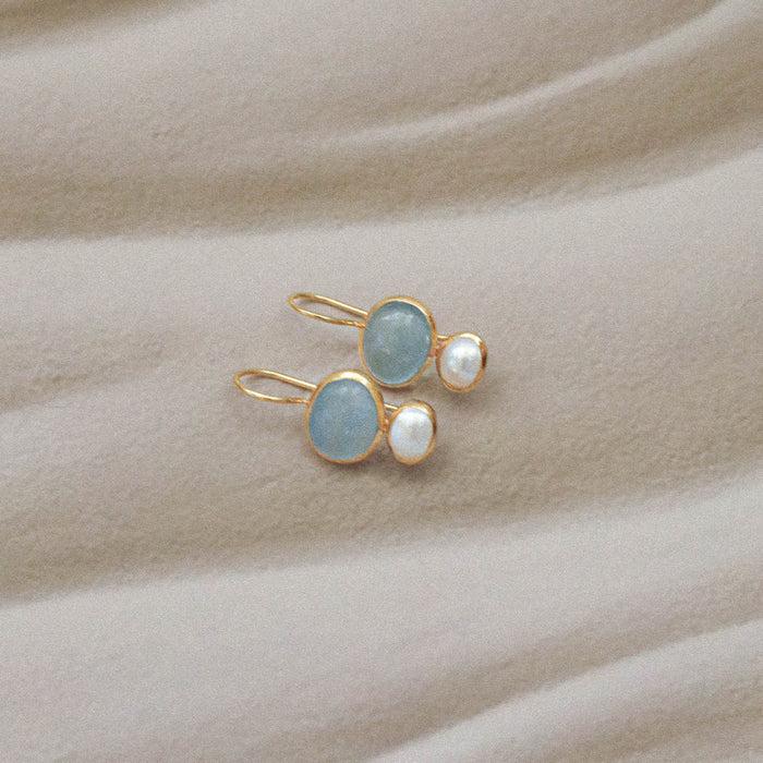 Cubism Earrings - Blue