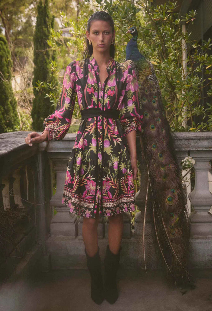 Once Was Aurelia Viscose Lace Dress Anthos Lotos