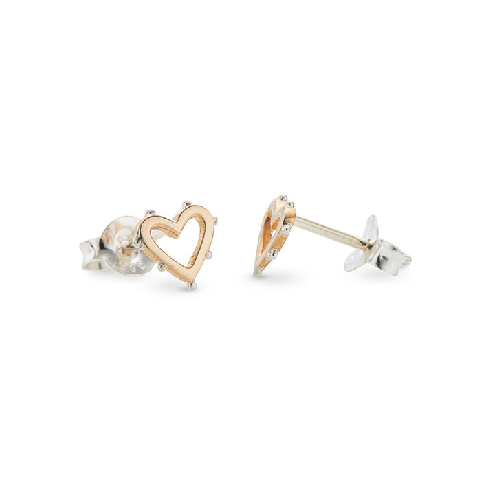 Palas Jewellery Classic Stud Earring - Open Heart