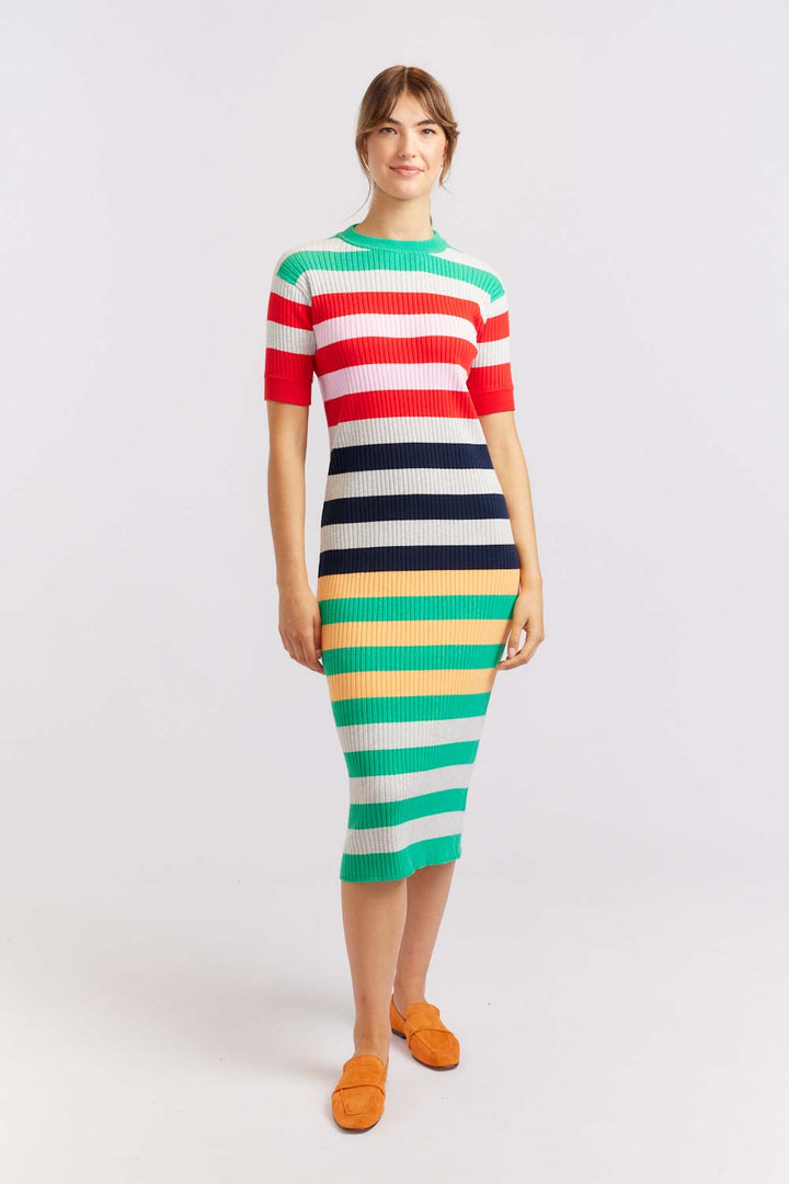 Allsorts Knit Dress - Emerald
