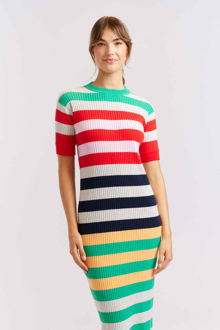 Allsorts Knit Dress - Emerald