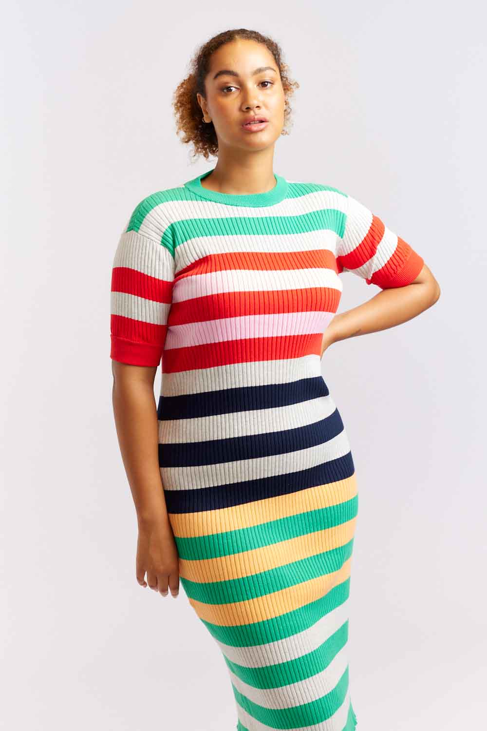Allsorts Knit Dress - Emerald