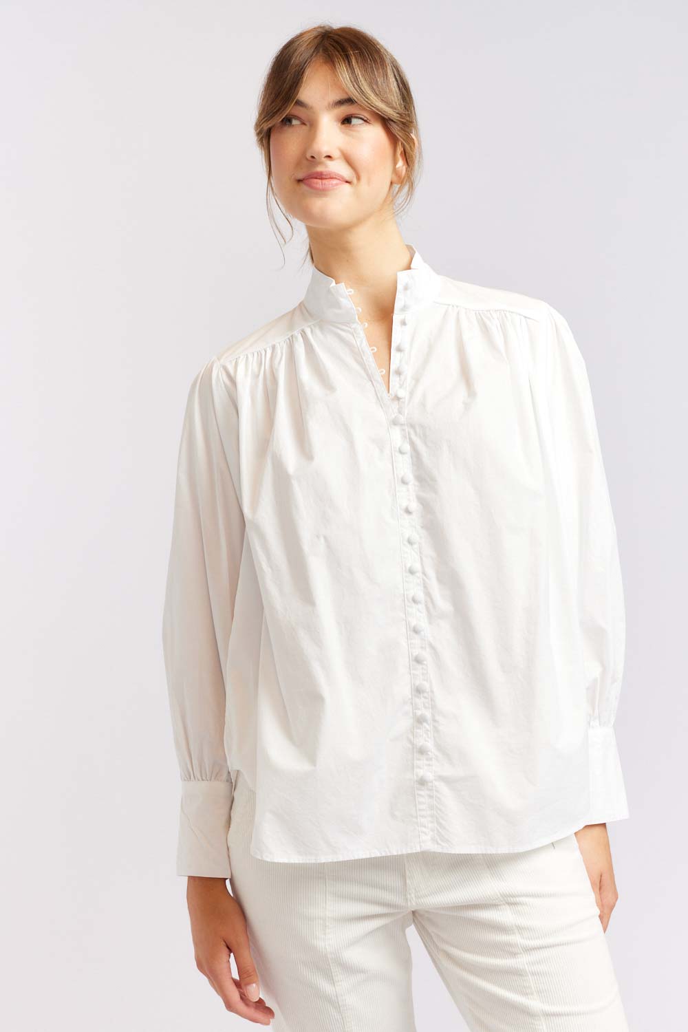 Rosemary Poplin Shirt - White