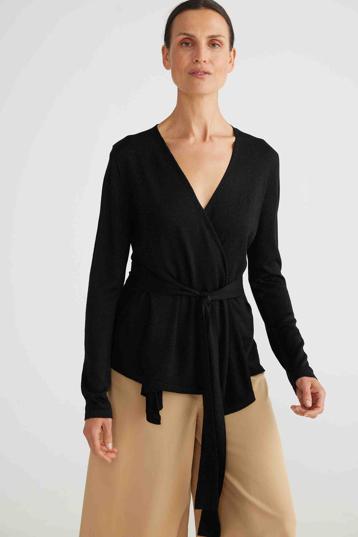 Domenica Knit Cardi - Black