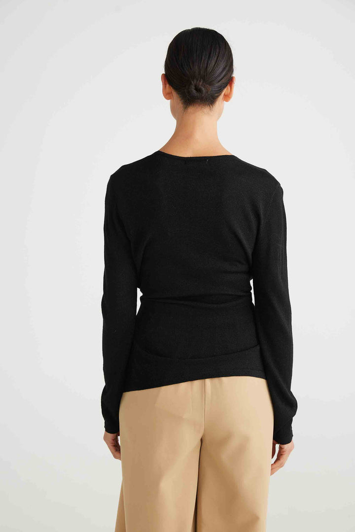 Domenica Knit Cardi - Black