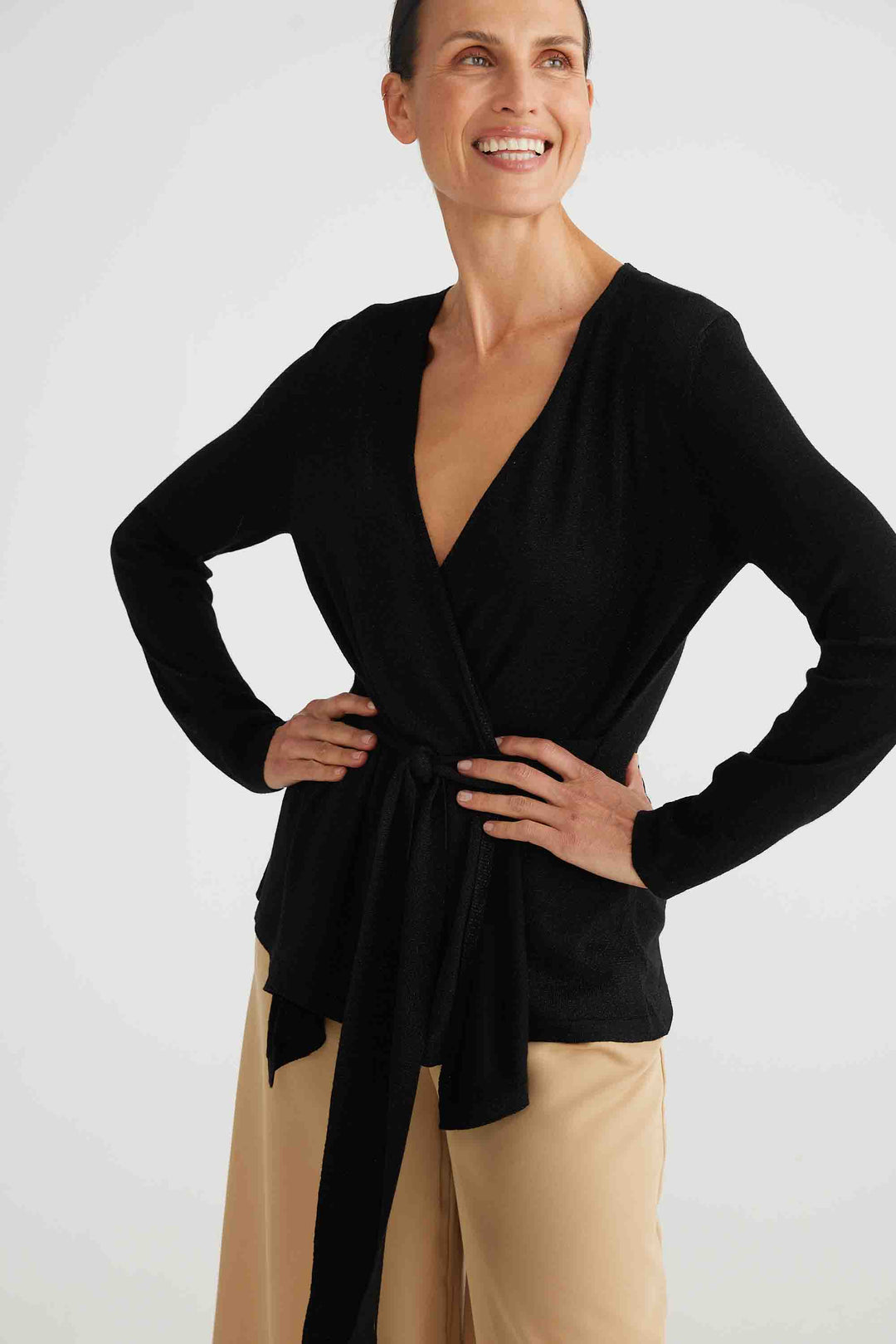 Domenica Knit Cardi - Black