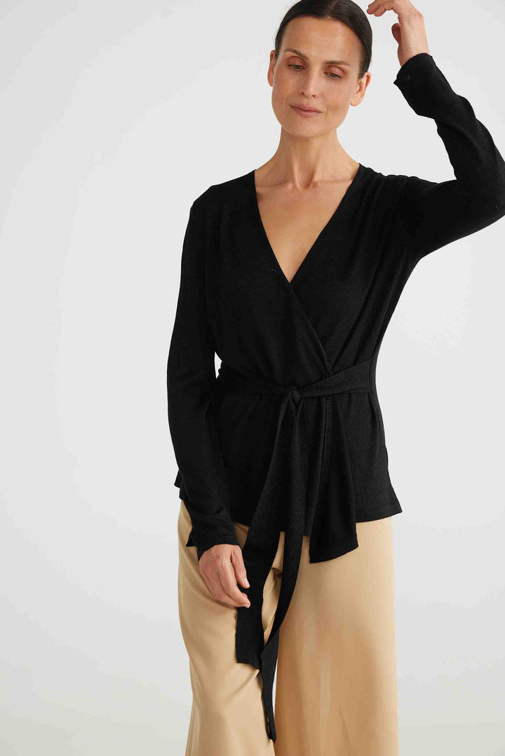 Domenica Knit Cardi - Black