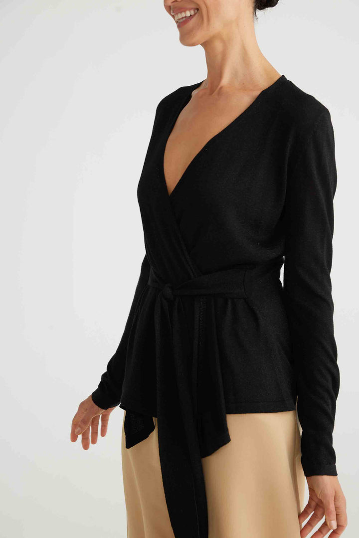 Domenica Knit Cardi - Black