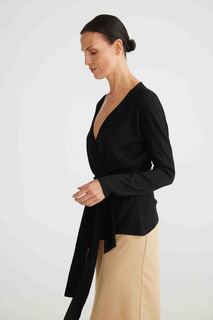 Domenica Knit Cardi - Black
